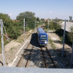 6 une vue de la voie a la sortie de la gare de cernay vue vers mulhouse