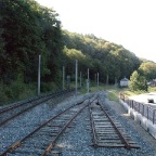 9 une vue du tiroir et de la voie situer au niveau du terminus du tram train a thann